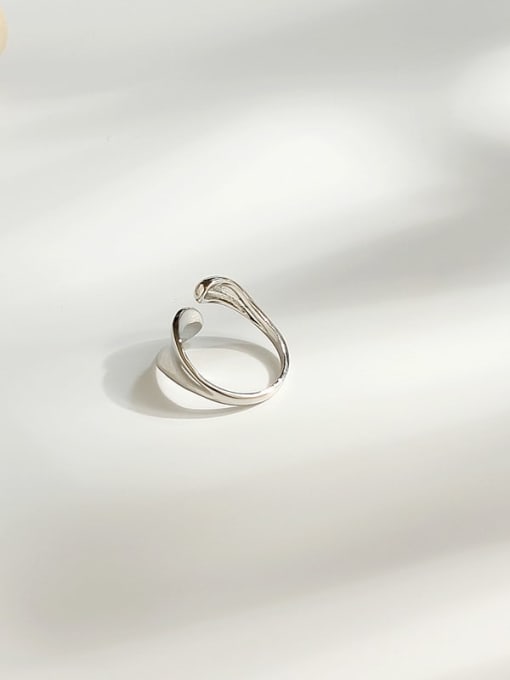 platinum Copper with Irregular Geometric  Trend Blank Fashion Ring