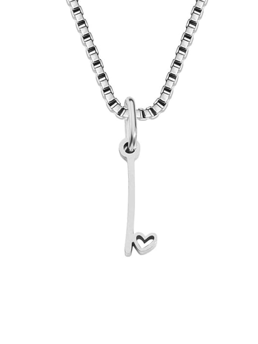 I stainless steel Stainless steel Letter Minimalist Necklace