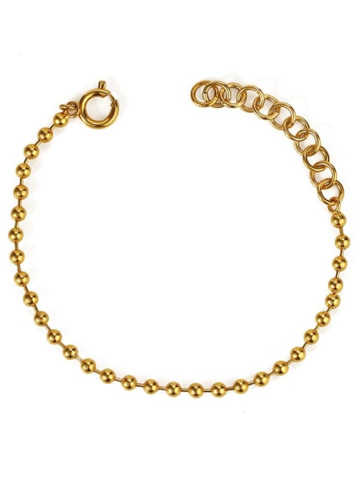 TINGS Brass Freshwater Pearl Round Bead Vintage Strand Bracelet 3
