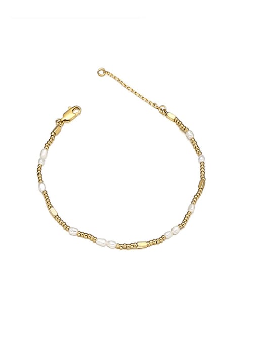 1  17cm+3.5cm Brass Star Minimalist Link Bracelet