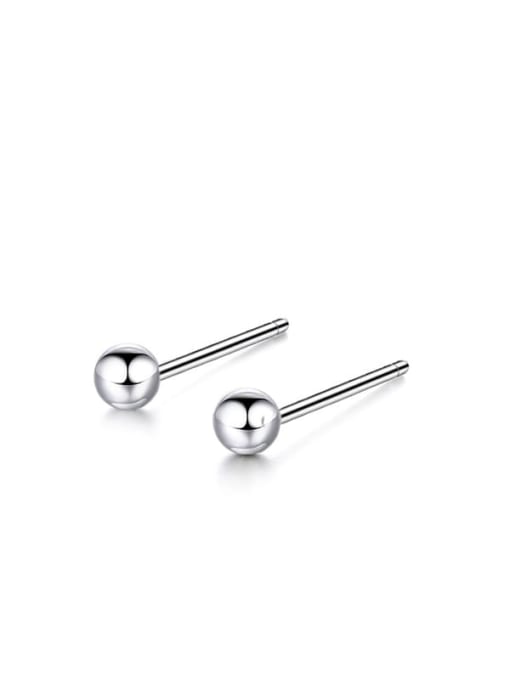 Desoto Stainless steel Round Minimalist Stud Earring 3