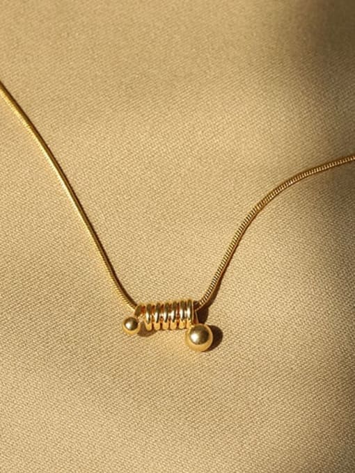 ACCA Brass Irregular Vintage pendant Necklace 2