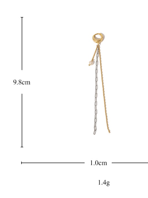 ACCA Brass Tassel Vintage Threader Earring 4