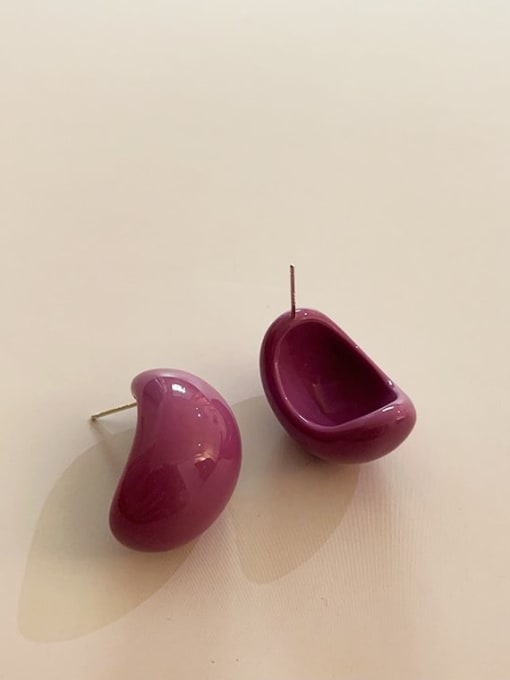 ZRUI Resin Geometric Cute Candy colors Stud Earring/Multi-Color Optional 0
