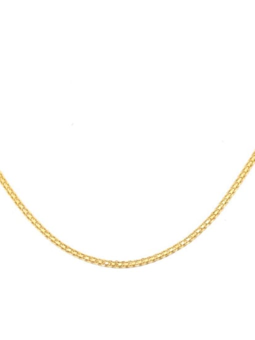 ACCA Brass Vintage  Flat chain Necklace 3