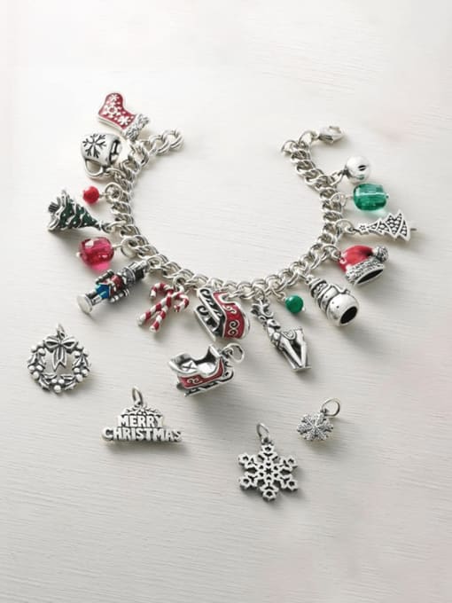 Desoto Stainless Steel 3d Snowflakes  Accessories Christmas Series Pendant 2