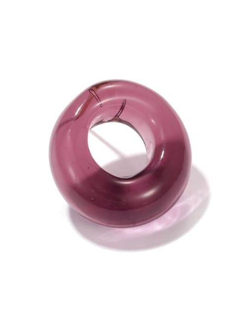 Five Color Hand Glass   Minimalist Geometric Single Earring(Single -Only One) 2