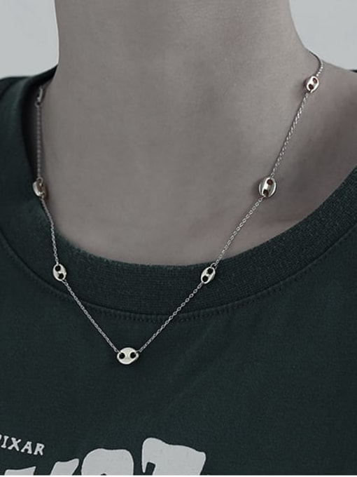 TINGS Brass Geometric Minimalist Necklace 1
