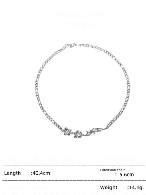 ACCA Titanium Steel  Hollow Flower Vintage Necklace 2