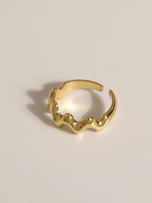 JZ102 Brass Geometric Vintage Band Fashion Ring