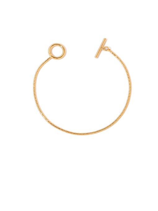 Gold Bracelet Brass Geometric Vintage Necklace