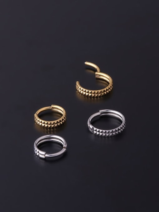 HISON Stainless steel Geometric Vintage Nose Rings 2