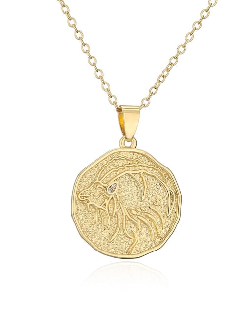 AOG Brass Constellation Vintage Round Pendant Necklace 4