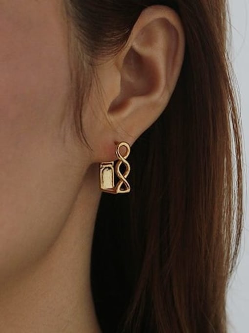 ACCA Brass Irregular Minimalist Single Earring(Single -Only One) 1