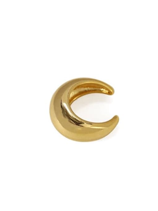 ACCA Brass Smooth Geometric Vintage Stud Earring 4