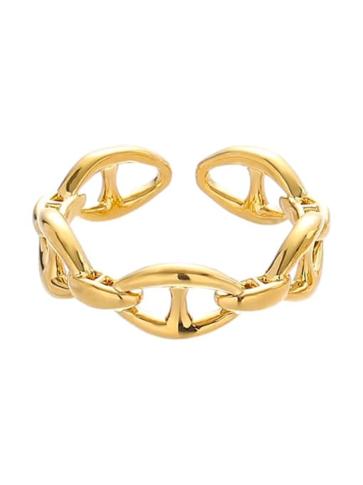 Style ① Brass Geometric Vintage Band Ring