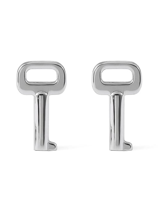 TINGS Titanium Steel Key Minimalist Stud Earring 0