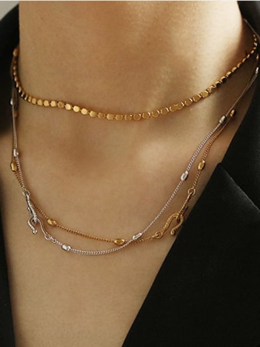 ACCA Brass Bead Locket Minimalist Necklace 1