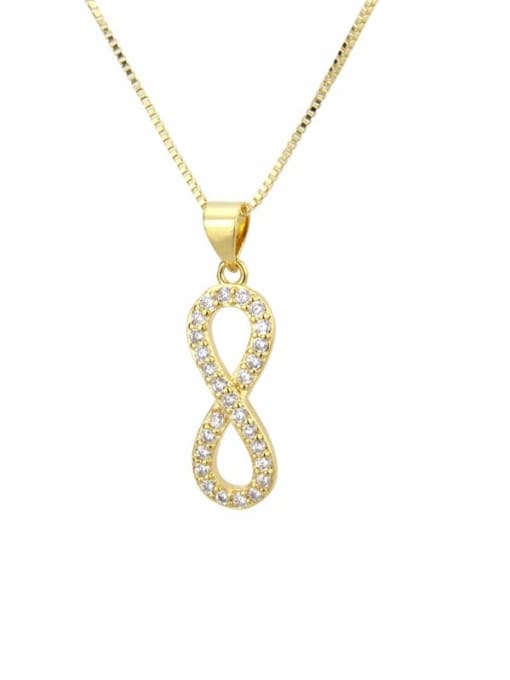renchi Brass Minimalist Letter  Cubic Zirconia Earring and Necklace Set 2