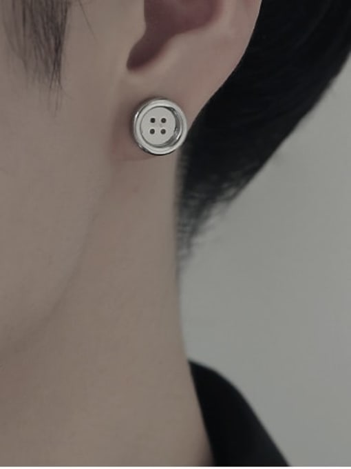 TINGS Titanium Steel Geometric Minimalist Stud Earring 1
