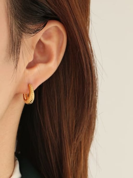 ACCA Brass Irregular Minimalist Single Earring(Single) 1