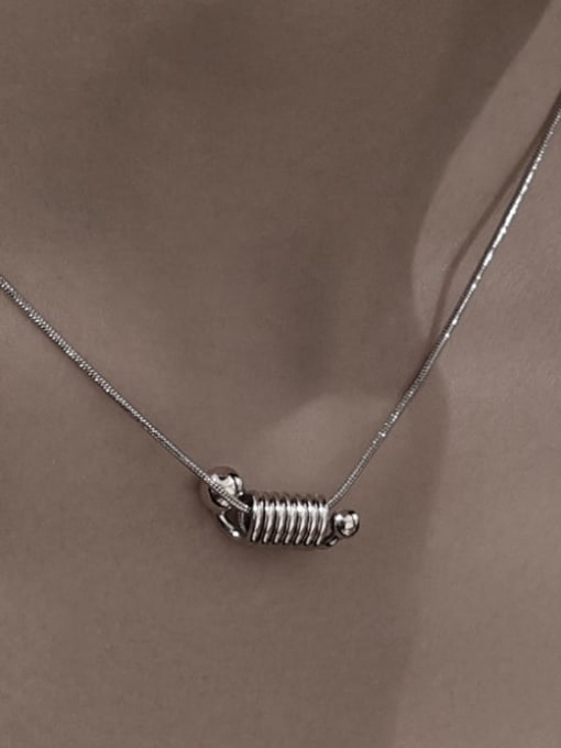 TINGS Brass Irregular Minimalist Necklace 1