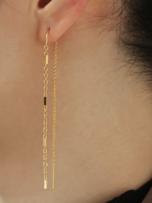 ACCA Brass Tassel Trend Single Earring( Single Only One) 2