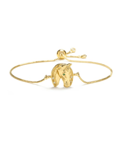 31322 Brass Animal Minimalist Adjustable Bracelet
