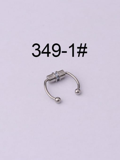 1 Stainless steel Geometric Hip Hop Nose Rings(Single Only One)