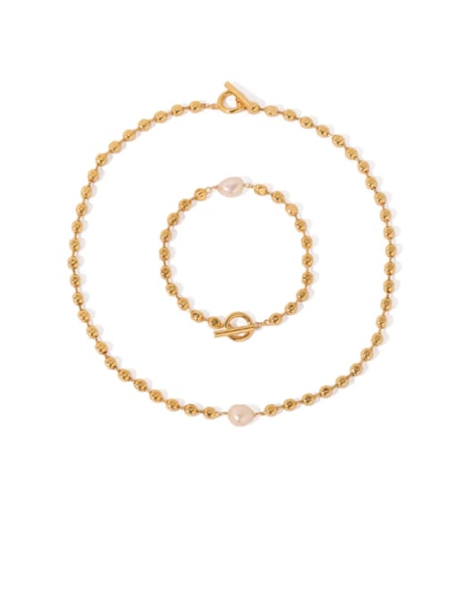 ACCA Brass Bead Round Vintage Fashion round bead chain Necklace 0