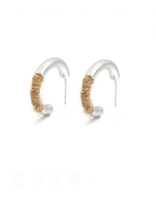 ACCA Brass Geometric Minimalist Stud Earring 0