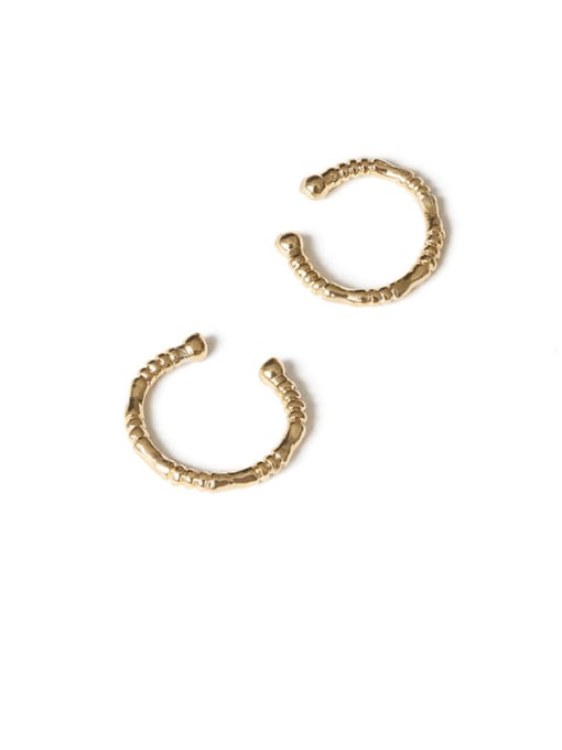 Carving patterns Brass Irregular Geometric Minimalist Single Earring