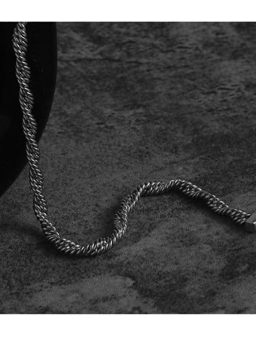 TINGS Brass Hemp rope twist chain Hip Hop Necklace 3