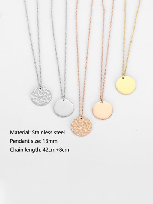 Desoto Stainless steel Constellation Minimalist  Round Pendant Necklace 1