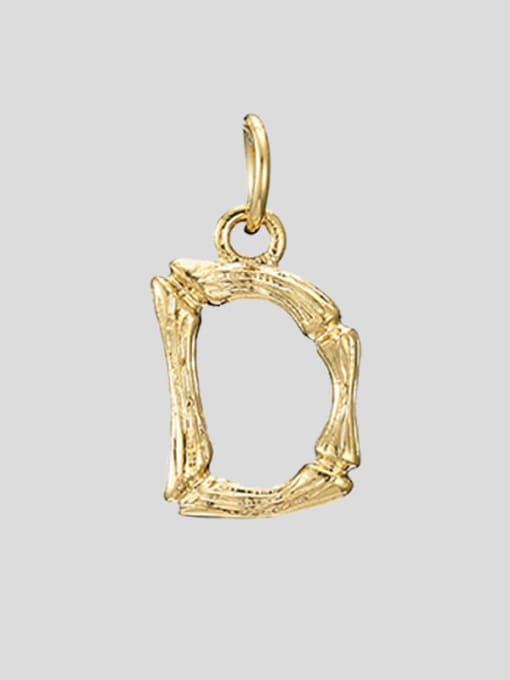 D 14 K gold Titanium 26 Letter Minimalist Initials Necklace