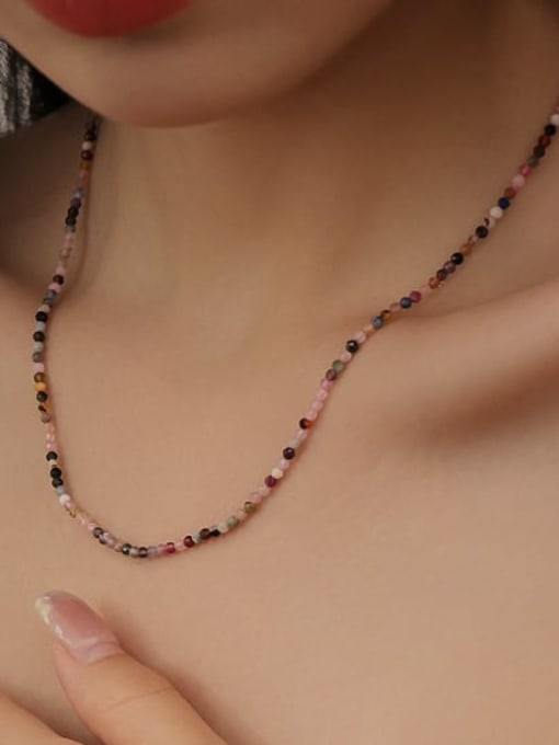 TINGS Brass Glass beads  Minimalist Irregular  Bracelet and Necklace Set 1