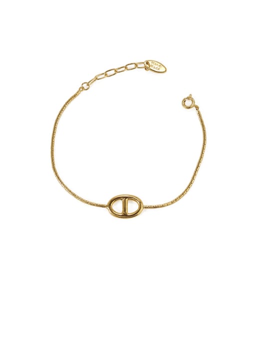 Bracelet Brass Hollow Geometric Minimalist Necklace