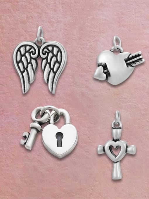 Desoto Stainless Steel Heart  Key DIY Accessories 1