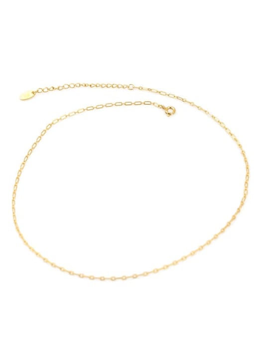 Model 2 Brass Geometric Minimalist chain Necklace