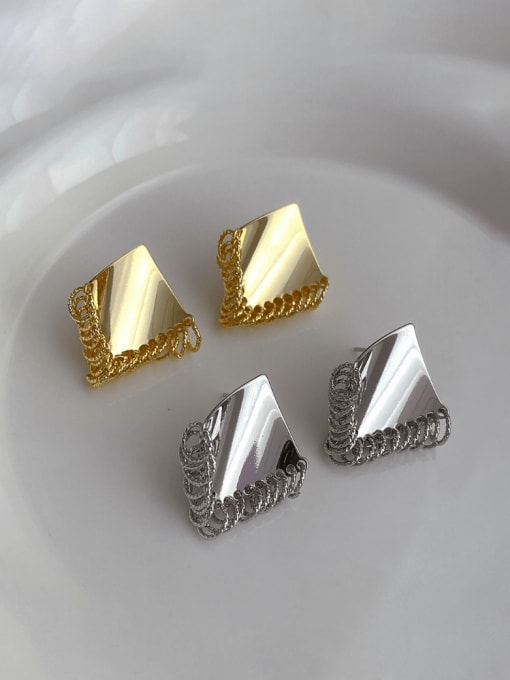 YOUH Brass Geometric Minimalist Stud Earring