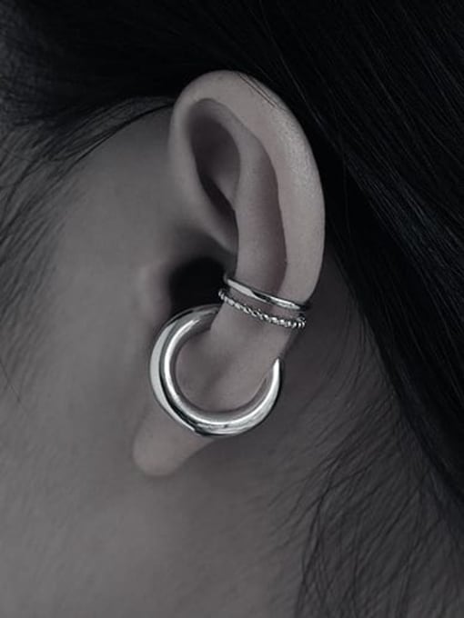 TINGS Brass Geometric Minimalist Single Earring(Single -Only One) 1