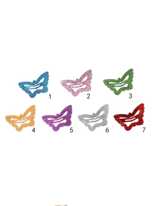 DINGHM Alloy Multi Color Cute Butterfly  Hair Barrette 0