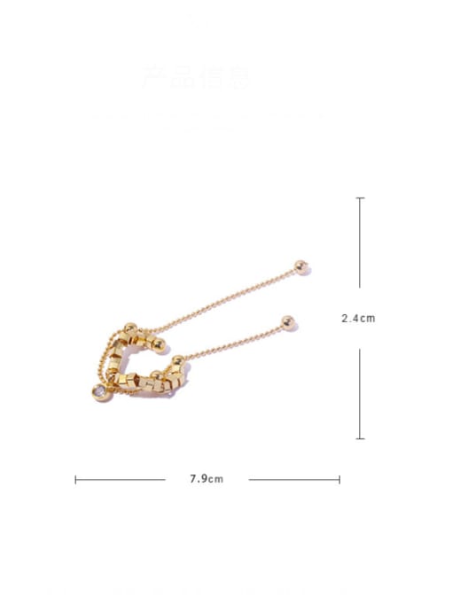 ACCA Brass Tassel Vintage Single Earring (Single-Only One) 2