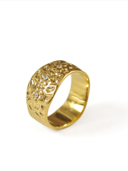 ACCA Brass Flower Vintage Band Ring 3