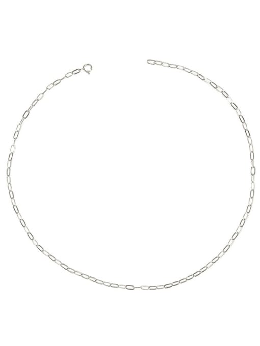 Coarse chain Brass Hollow Geometric Chain Minimalist Necklace