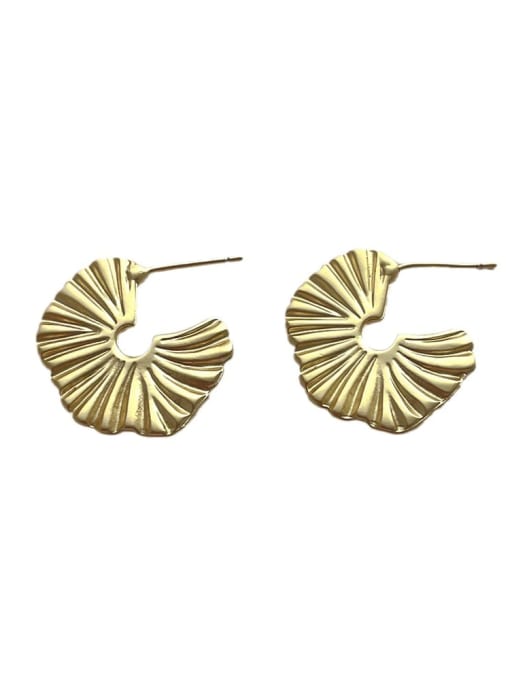 YOUH Brass Geometric Minimalist Stud Earring 3