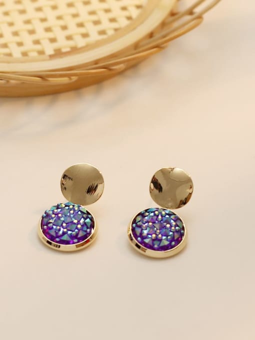 HYACINTH Copper Imitation pearls Geometric Minimalist Stud Trend Korean Fashion Earring 3