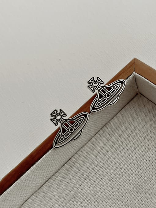 ZRUI Brass Planet Trend Drop Earring 2