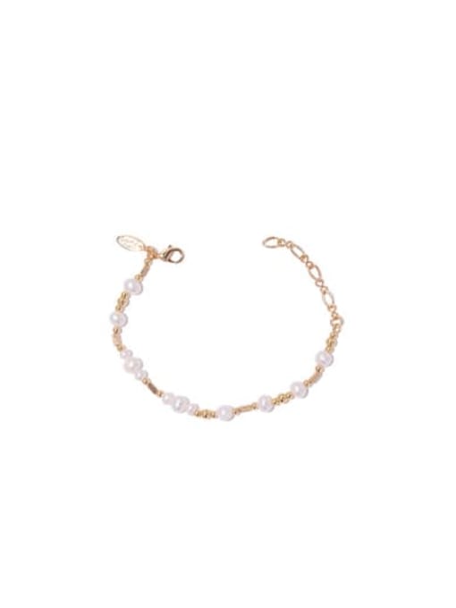 Bracelet Brass Imitation Pearl Irregular Vintage Necklace