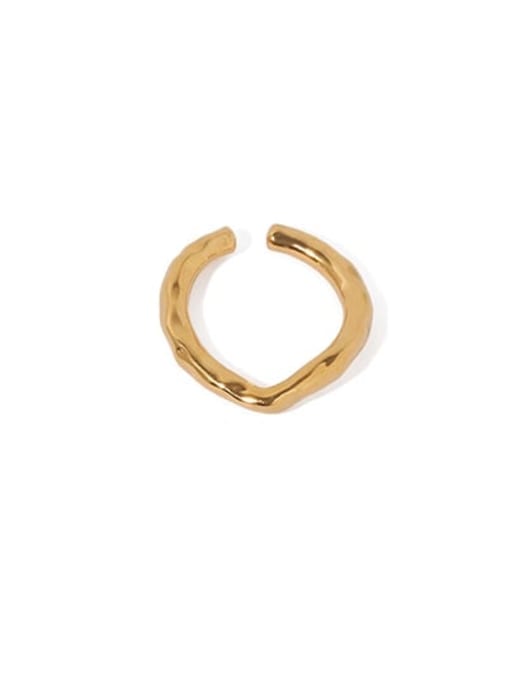 Gold (single) Brass Geometric Minimalist Single Earring